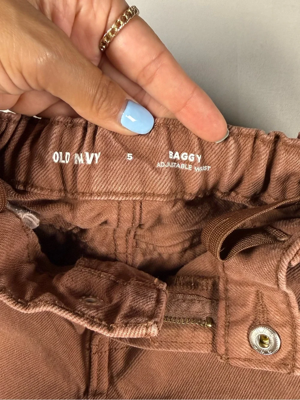 Old Navy brown cargo pants Size 5 years